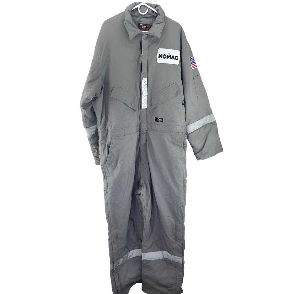 Walls FR Insulated Coveralls Mens 2XL Tall Gray Nomac Flame Resistant Workwear